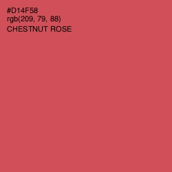 #D14F58 - Chestnut Rose Color Image