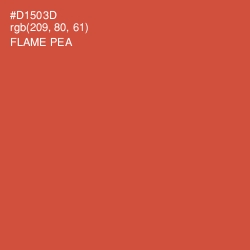 #D1503D - Flame Pea Color Image