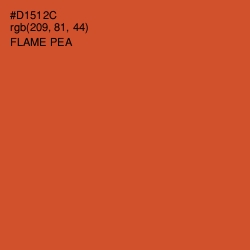 #D1512C - Flame Pea Color Image