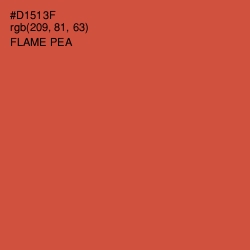 #D1513F - Flame Pea Color Image