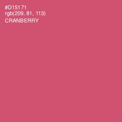 #D15171 - Cranberry Color Image