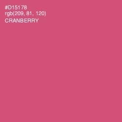 #D15178 - Cranberry Color Image