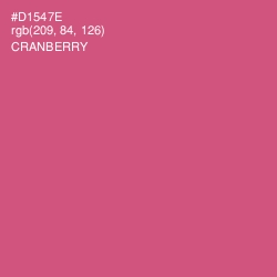 #D1547E - Cranberry Color Image