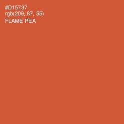 #D15737 - Flame Pea Color Image