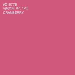 #D1577B - Cranberry Color Image