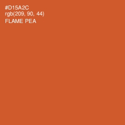 #D15A2C - Flame Pea Color Image