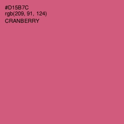 #D15B7C - Cranberry Color Image