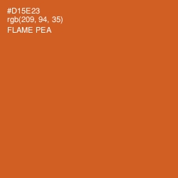 #D15E23 - Flame Pea Color Image