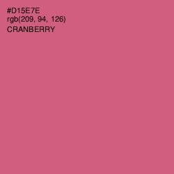 #D15E7E - Cranberry Color Image