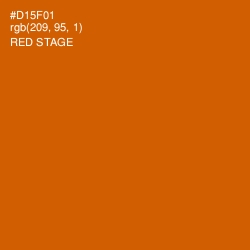 #D15F01 - Red Stage Color Image