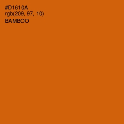 #D1610A - Bamboo Color Image