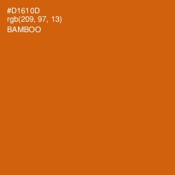 #D1610D - Bamboo Color Image