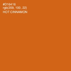 #D16416 - Hot Cinnamon Color Image