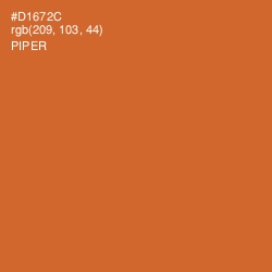#D1672C - Piper Color Image