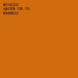 #D16C0D - Bamboo Color Image