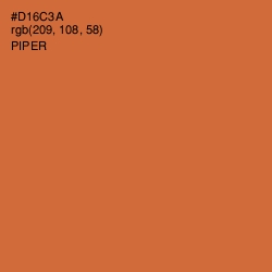 #D16C3A - Piper Color Image