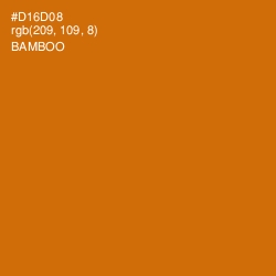 #D16D08 - Bamboo Color Image