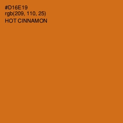 #D16E19 - Hot Cinnamon Color Image