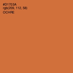 #D1703A - Ochre Color Image