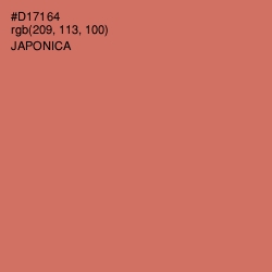 #D17164 - Japonica Color Image