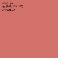 #D17169 - Japonica Color Image