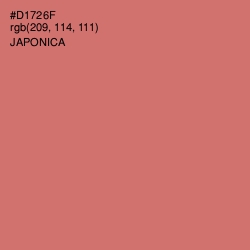 #D1726F - Japonica Color Image