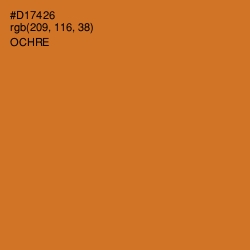 #D17426 - Ochre Color Image