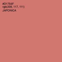 #D1756F - Japonica Color Image