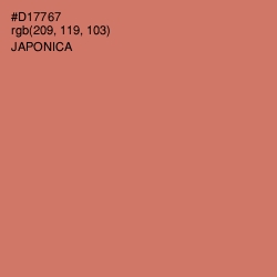 #D17767 - Japonica Color Image