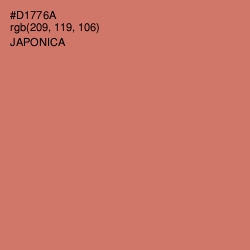 #D1776A - Japonica Color Image