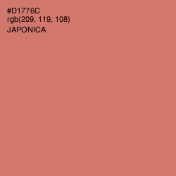 #D1776C - Japonica Color Image