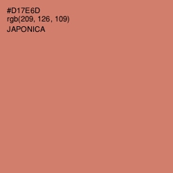 #D17E6D - Japonica Color Image