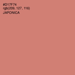 #D17F74 - Japonica Color Image