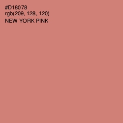 #D18078 - New York Pink Color Image