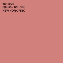 #D1807B - New York Pink Color Image