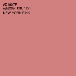 #D1807F - New York Pink Color Image