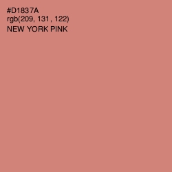 #D1837A - New York Pink Color Image