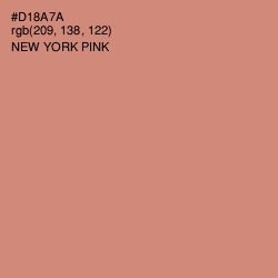 #D18A7A - New York Pink Color Image