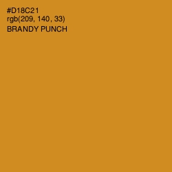 #D18C21 - Brandy Punch Color Image