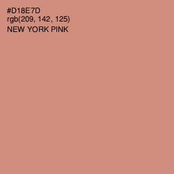 #D18E7D - New York Pink Color Image