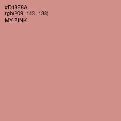 #D18F8A - My Pink Color Image