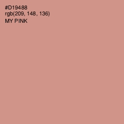 #D19488 - My Pink Color Image