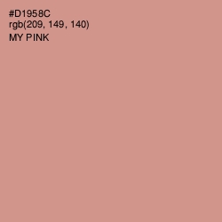 #D1958C - My Pink Color Image