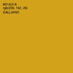 #D1A21A - Galliano Color Image