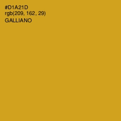 #D1A21D - Galliano Color Image