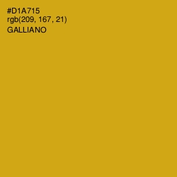 #D1A715 - Galliano Color Image