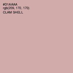 #D1AAAA - Clam Shell Color Image