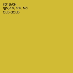 #D1BA34 - Old Gold Color Image
