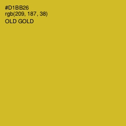 #D1BB26 - Old Gold Color Image