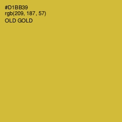 #D1BB39 - Old Gold Color Image